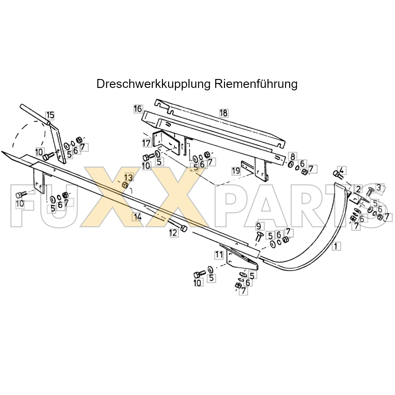 4080 Dreschwerkkupplung Riemenführung