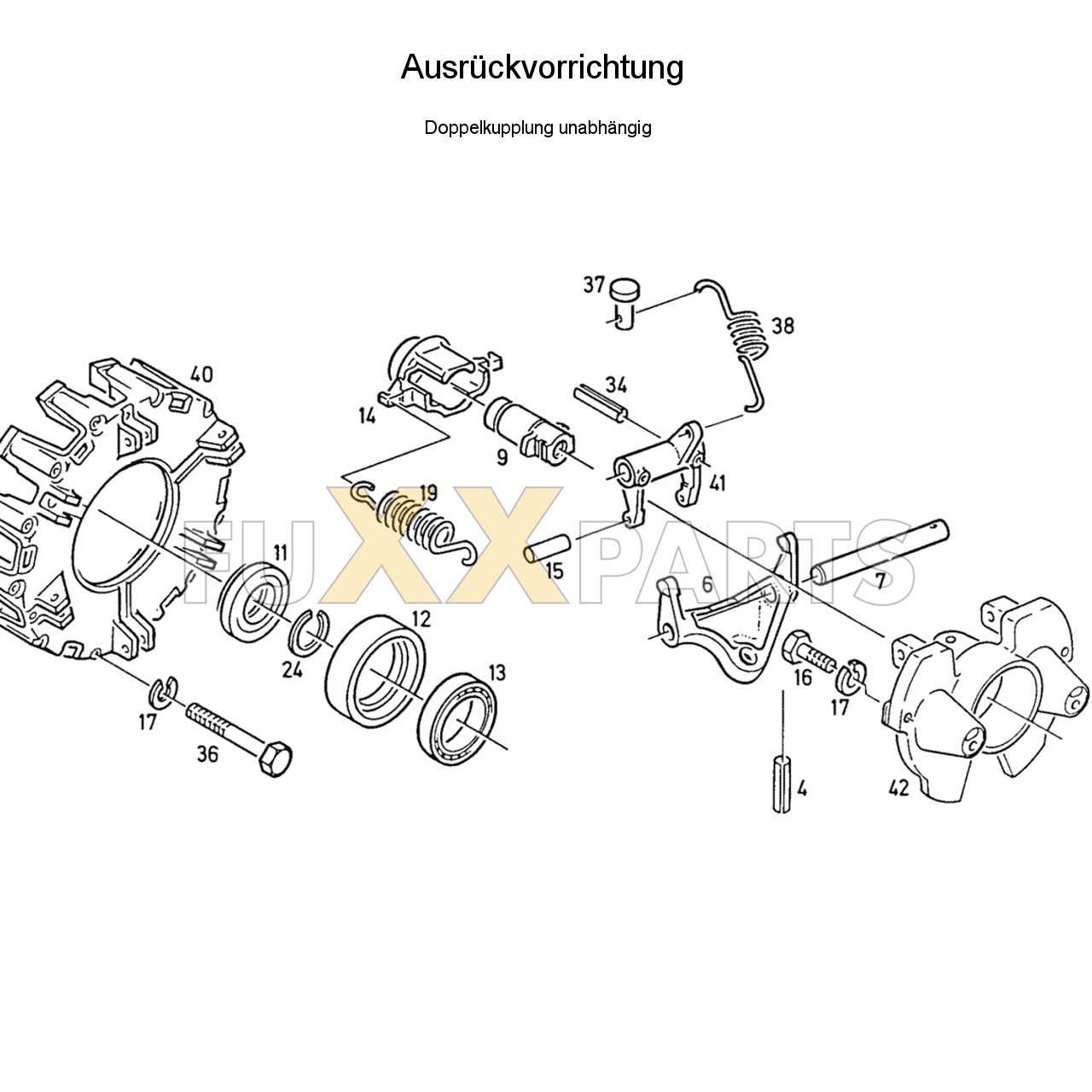 D 6007 Ausrückvorrichtung