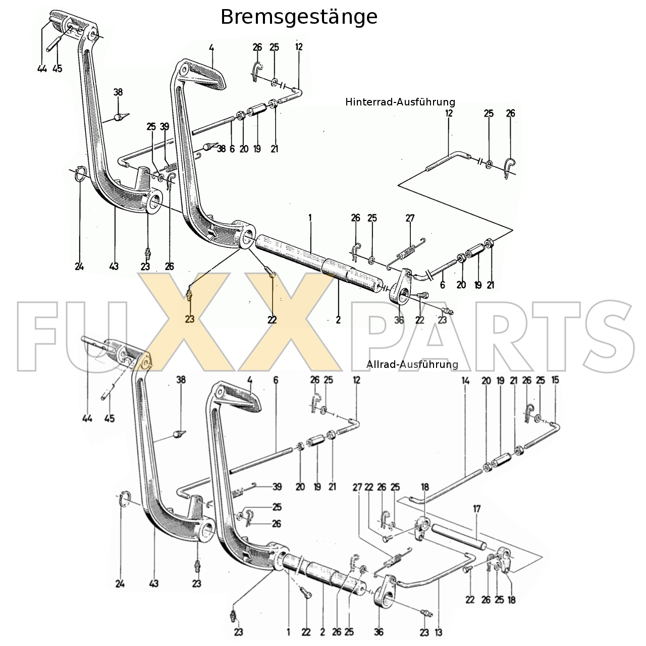 D 4006 Bremsgestänge