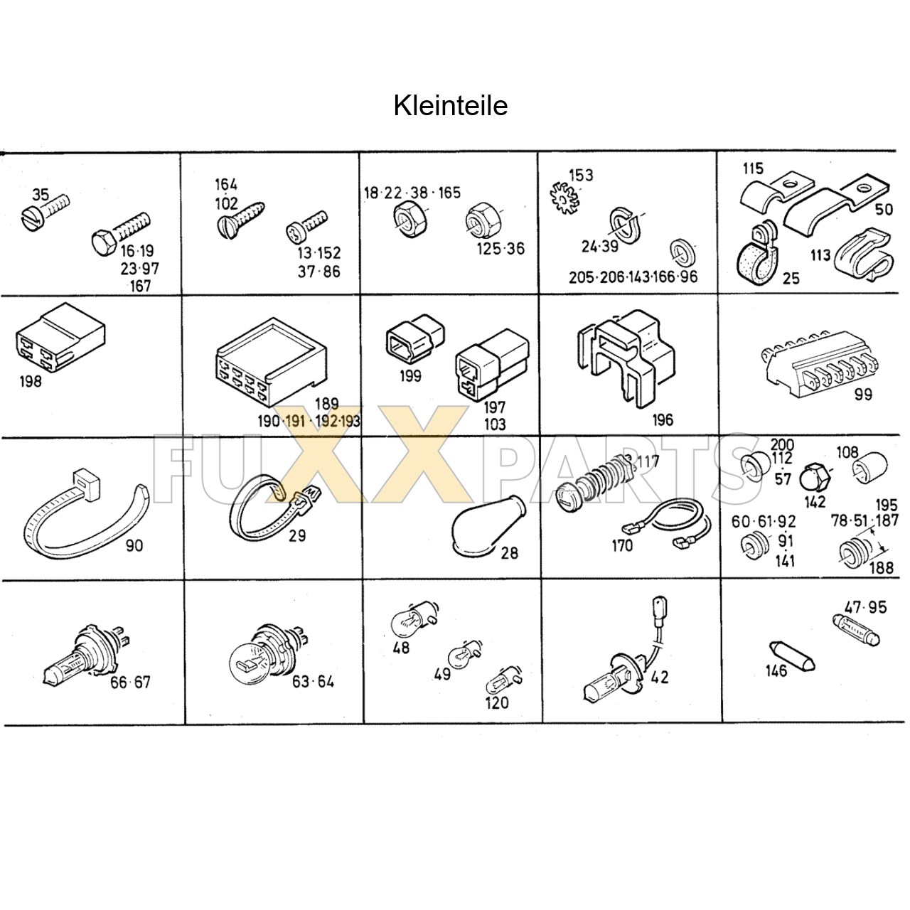 DX 145-78XX Kleinteile