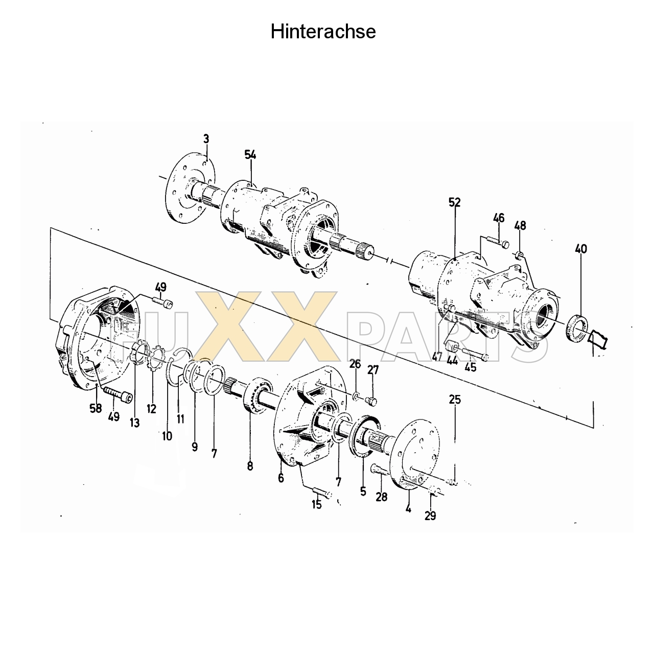 D 6206 Hinterachse