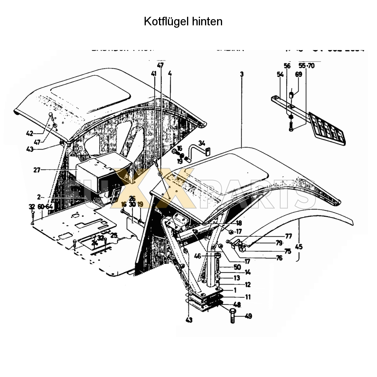 D 13006 Kotflügel hinten