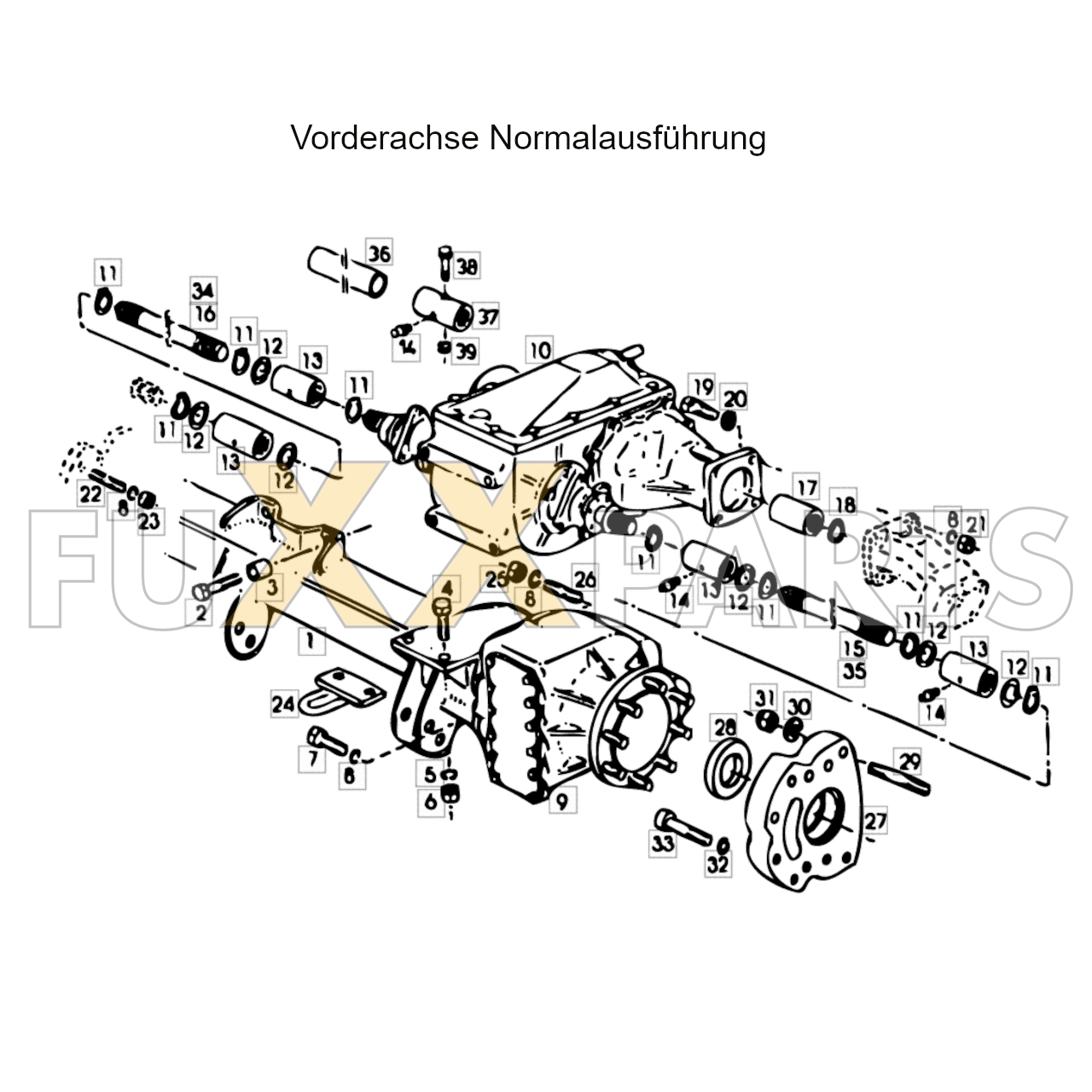 4080 Vorderachse Normalausfuehrung