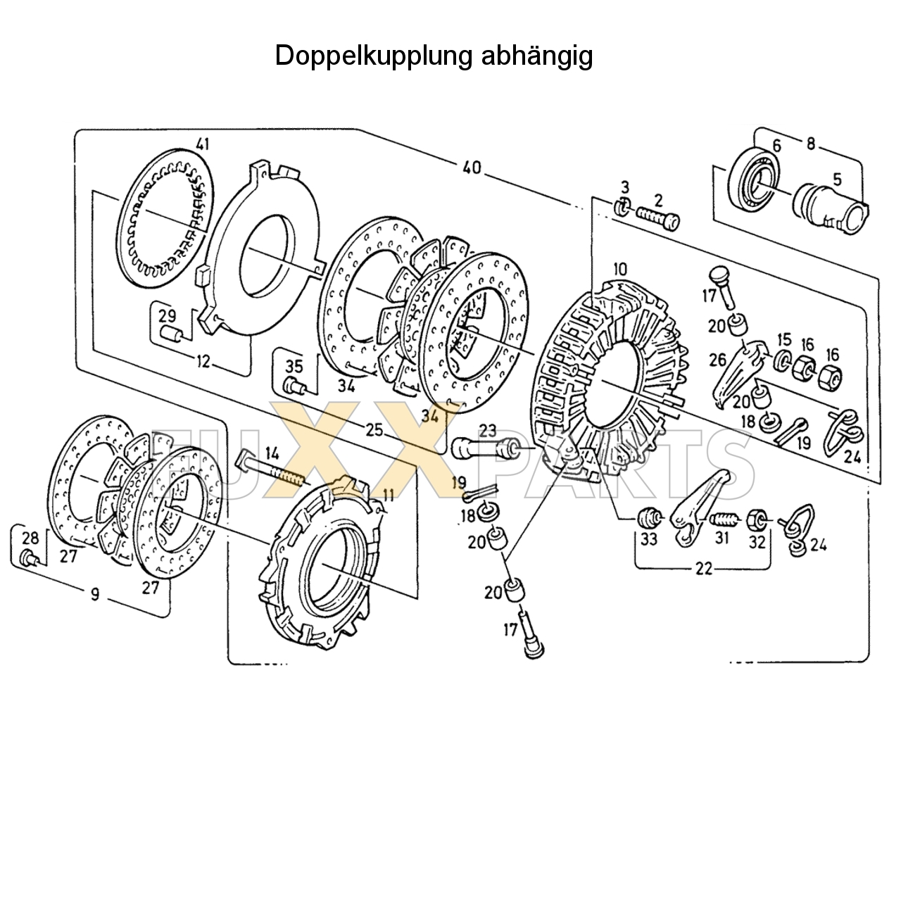 D 7207 Doppelkupplung abhängig