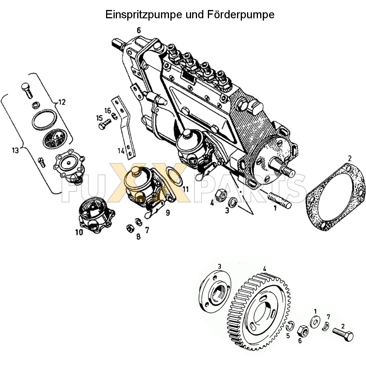 D 6807 Einspritzpumpe und Förderpumpe