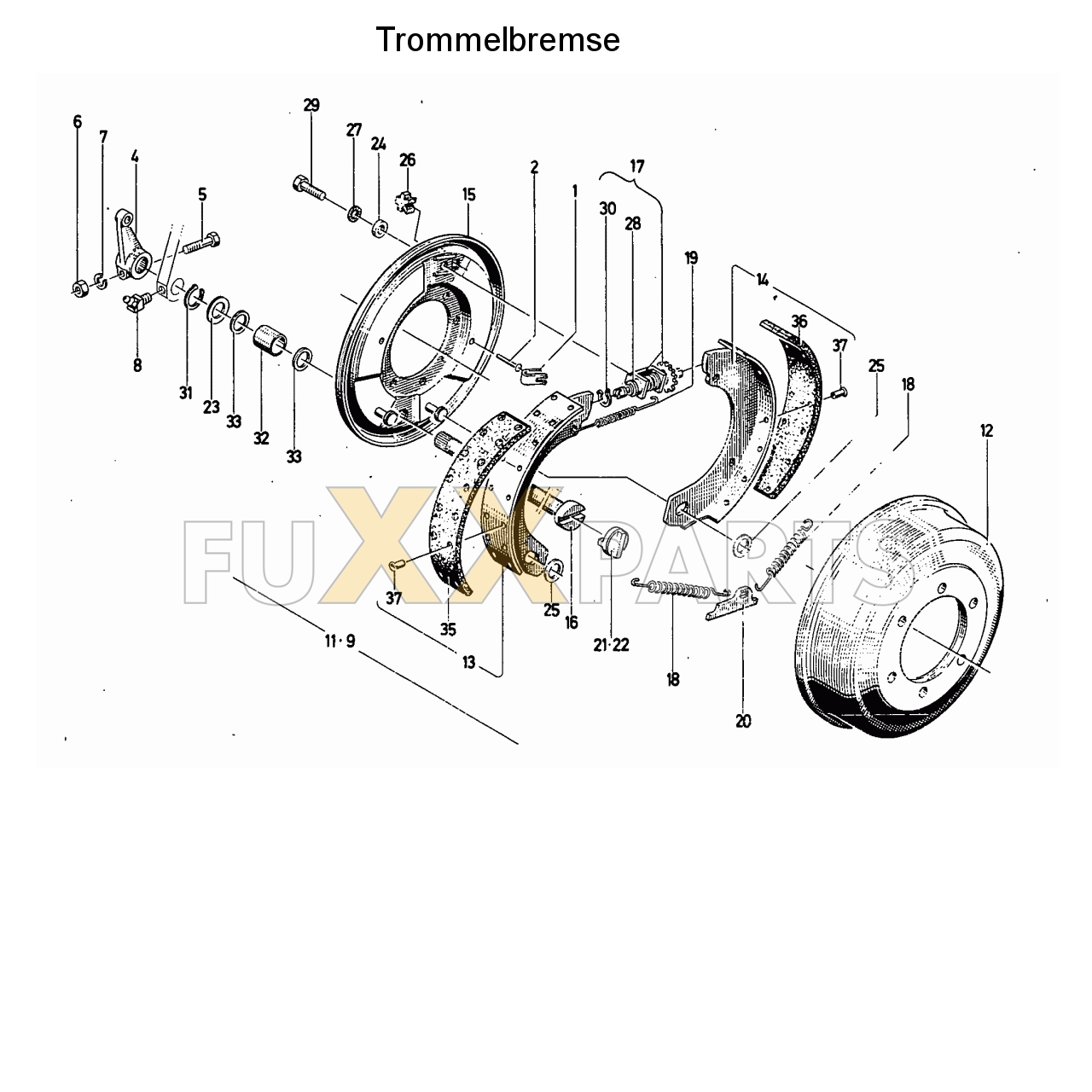 D 6206 Trommelbremse