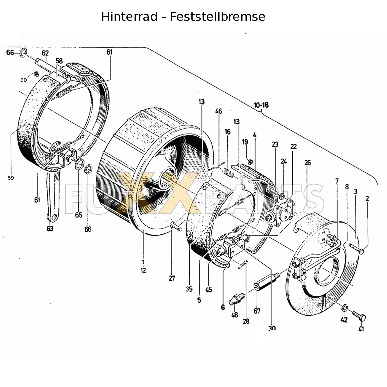 D 8006 Hinterrad - Feststellbremse