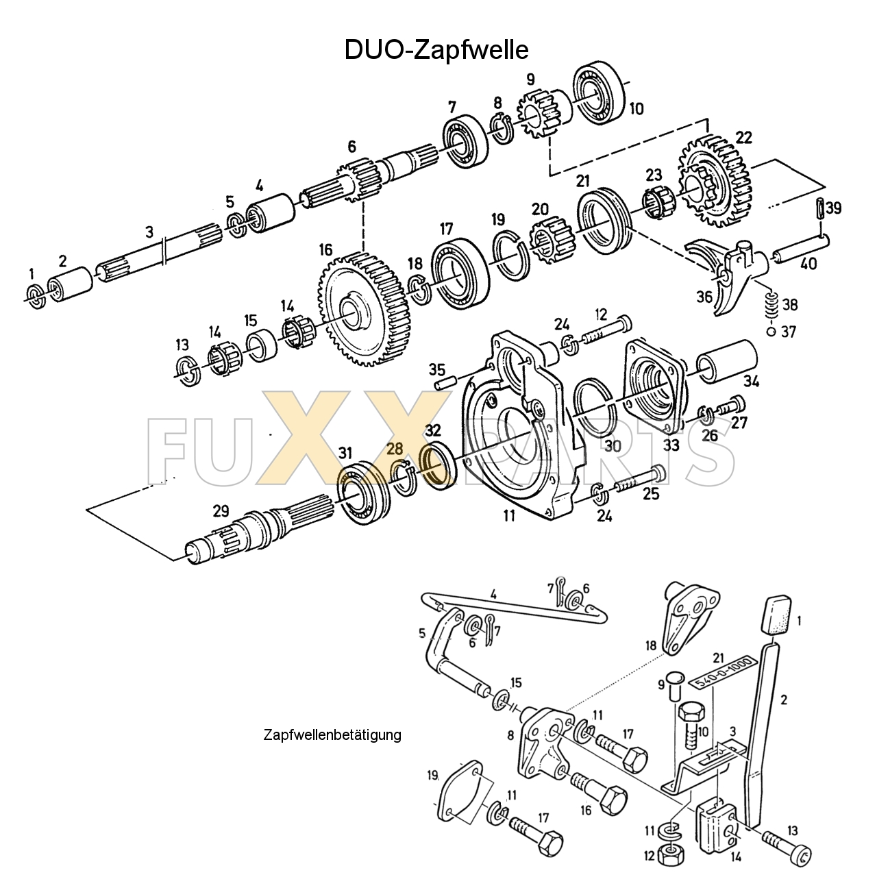 D 6807 DUO-Zapfwelle