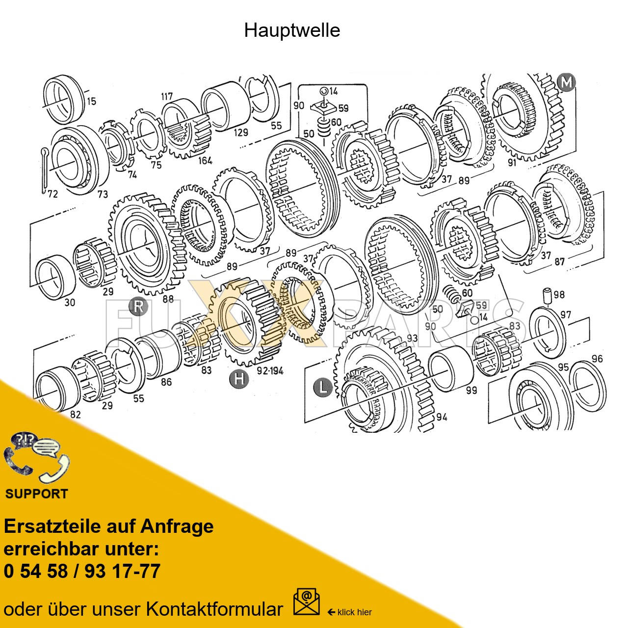 DX 92-78XX Getriebewelle 3