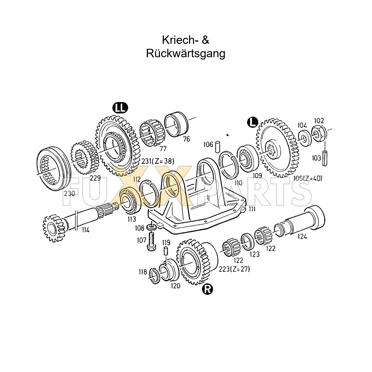 AgroXtra 4.57 Kriech- u. Rückwärtsgang