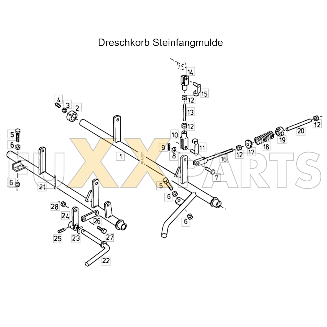 4080 Dreschkorb Steinfangmulde