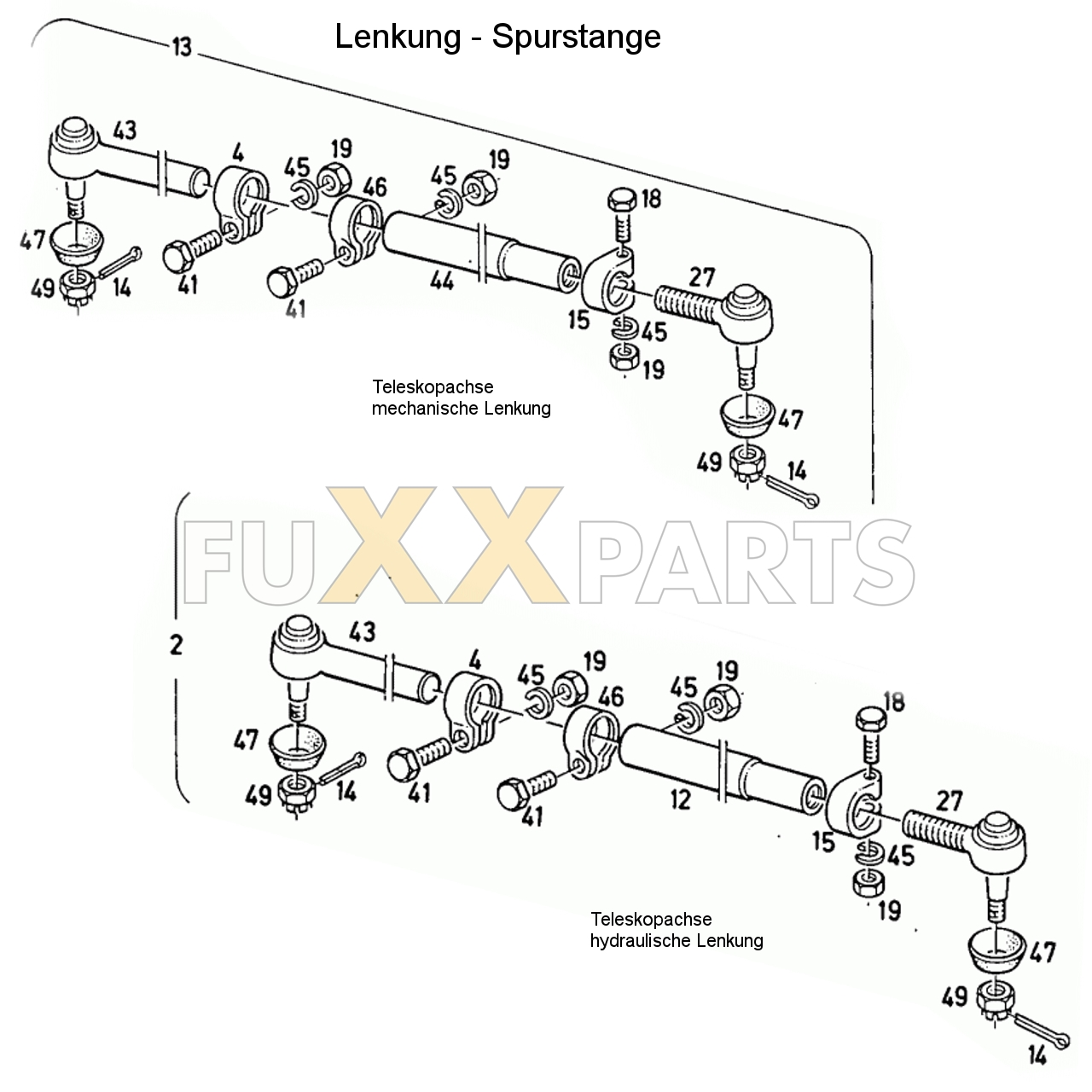 D 7206 Lenkung-Spurstange