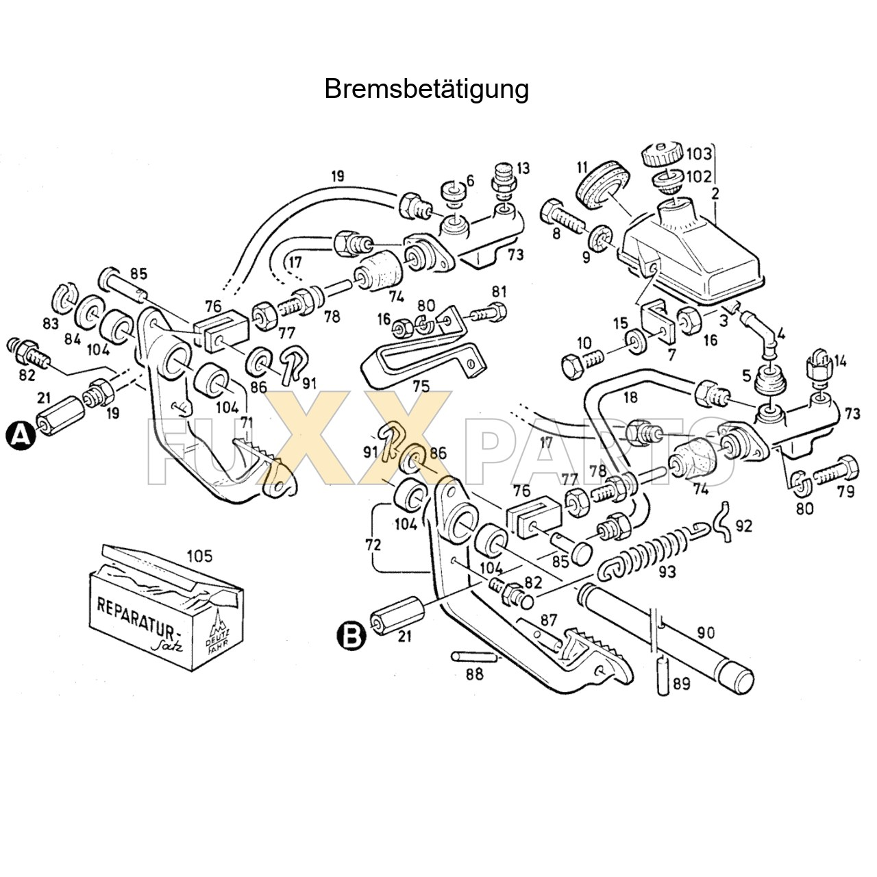 DX 85-78XX Bremsbetätigung 1