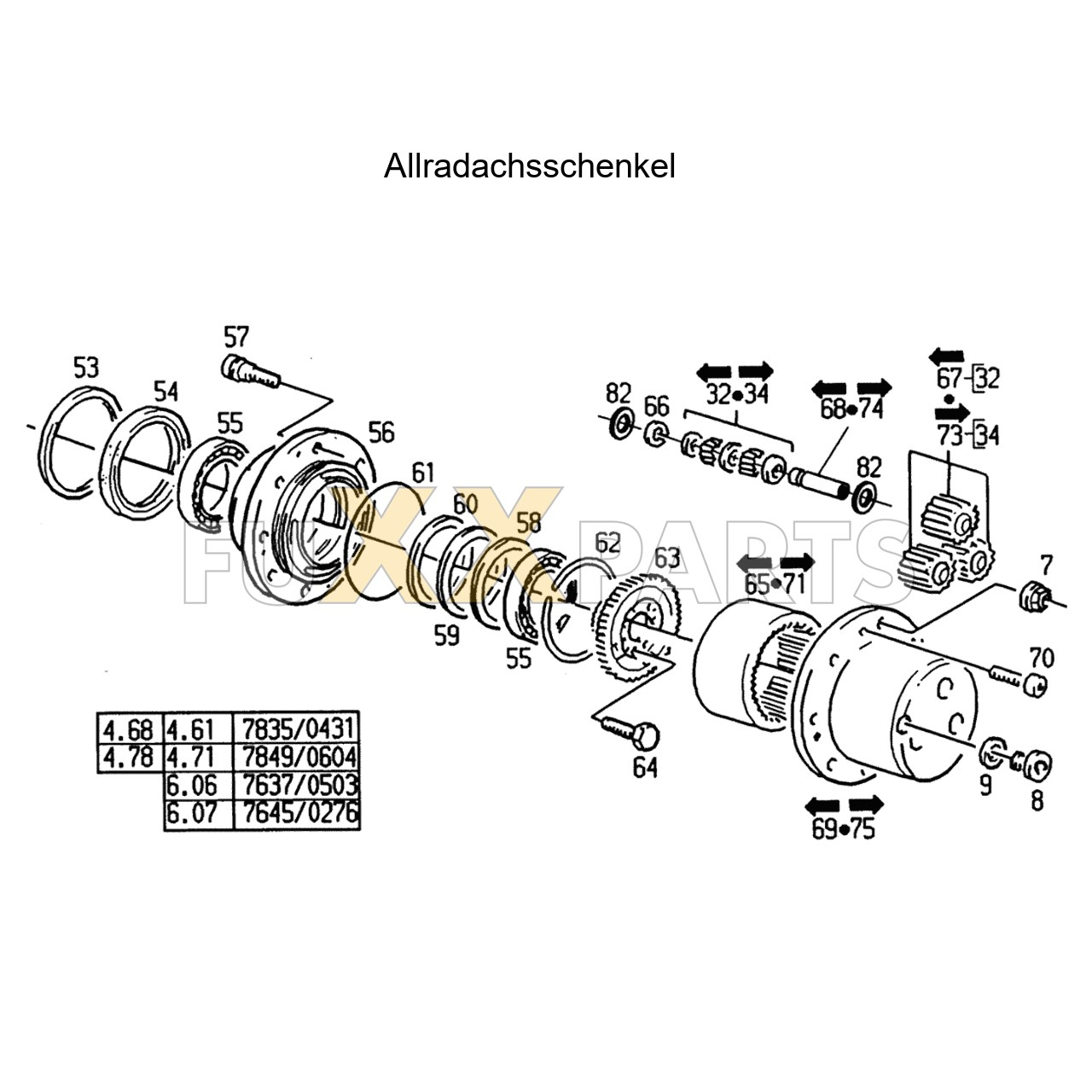 AgroXtra 6.07 Allradachsschenkel