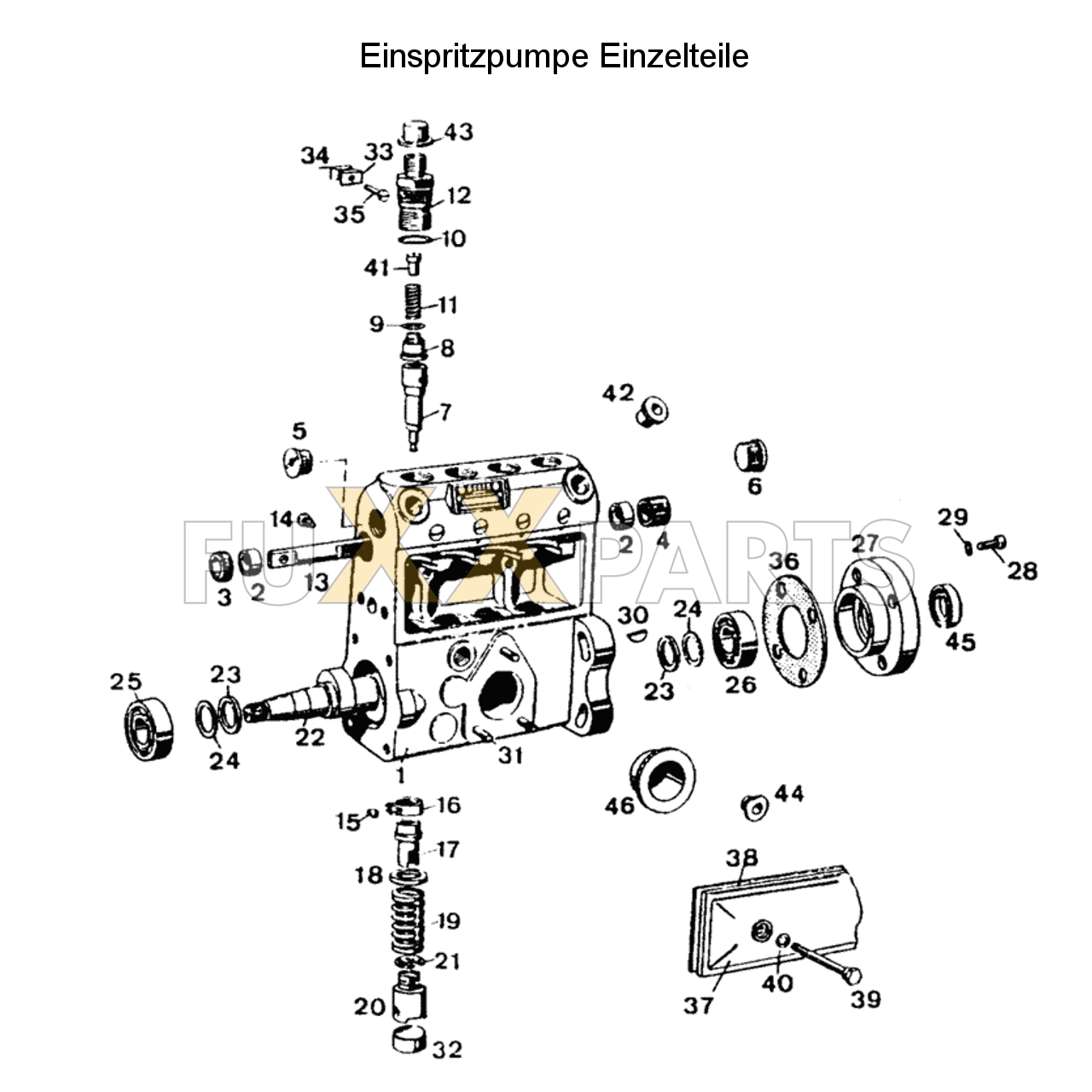 D 6807 C Einspritzpumpe Einzelteile