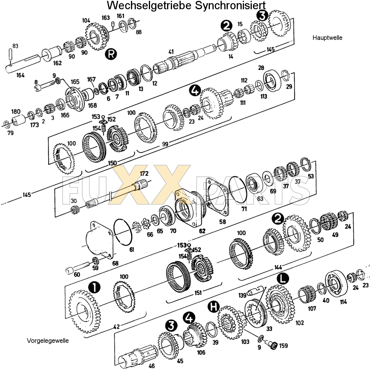 D 4807 C Wechselgetriebe Synchronisiert