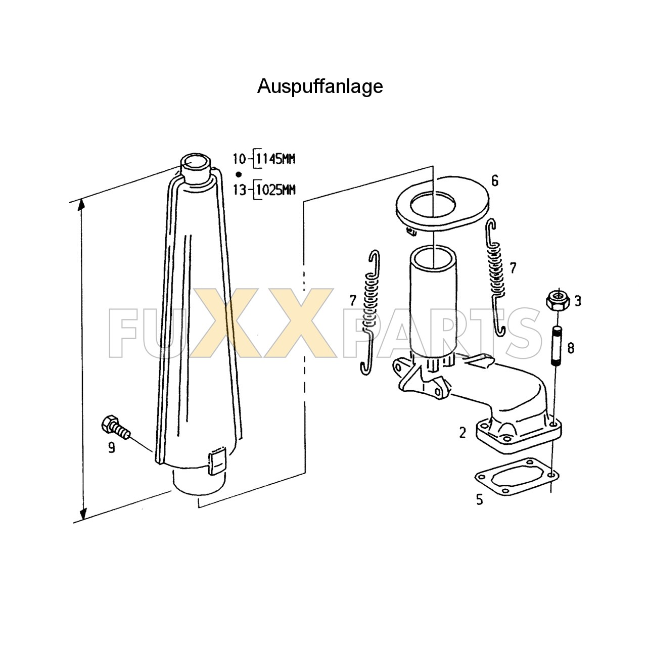 DX 4.10 Auspuffanlage