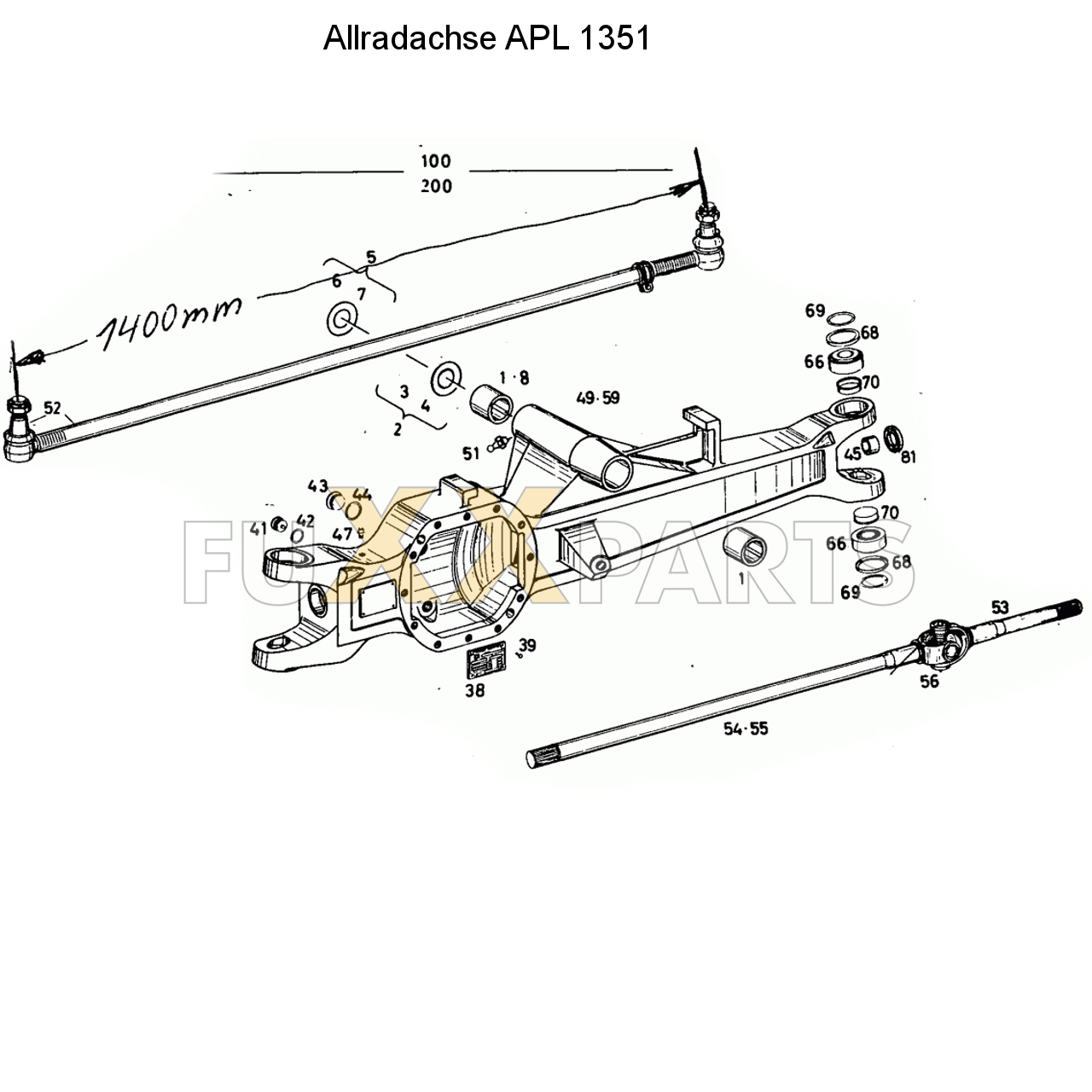 D 7206 Allradachse APL 1351