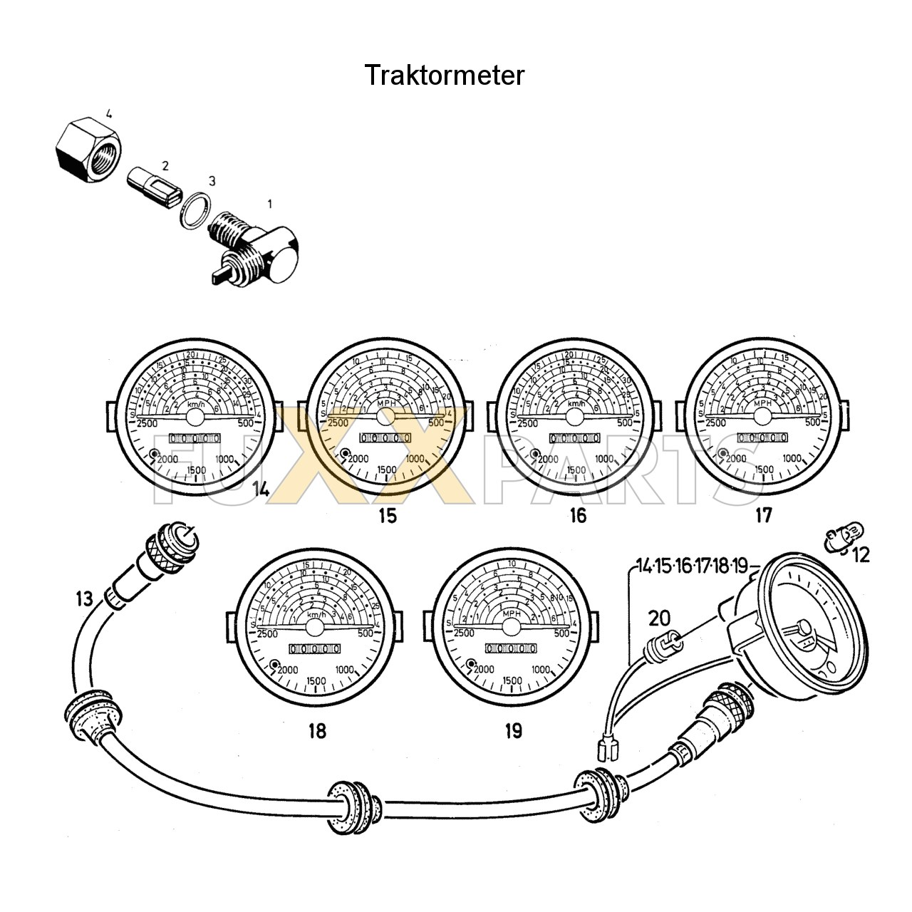 DX 145-78XX Traktormeter