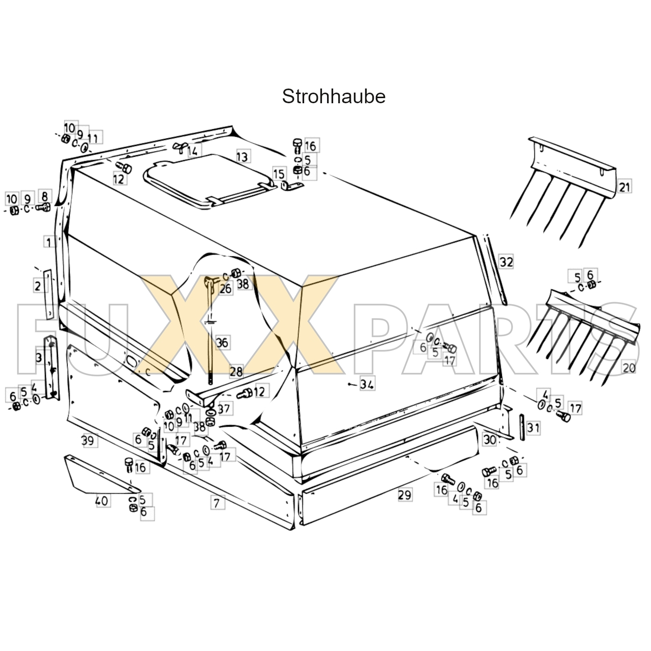 4080 Strohhaube