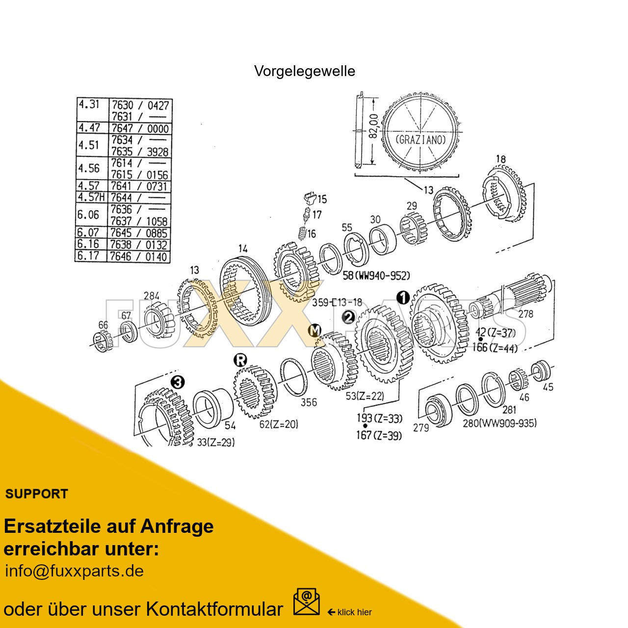 AgroXtra 4.57 Getriebewelle 4