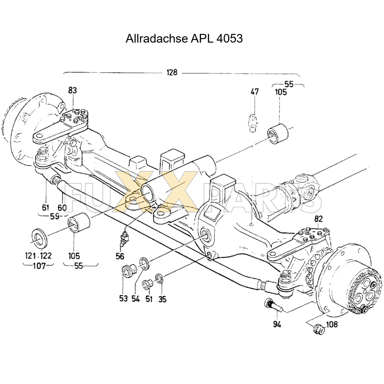 DX 145-76XX Allradachse APL 4053