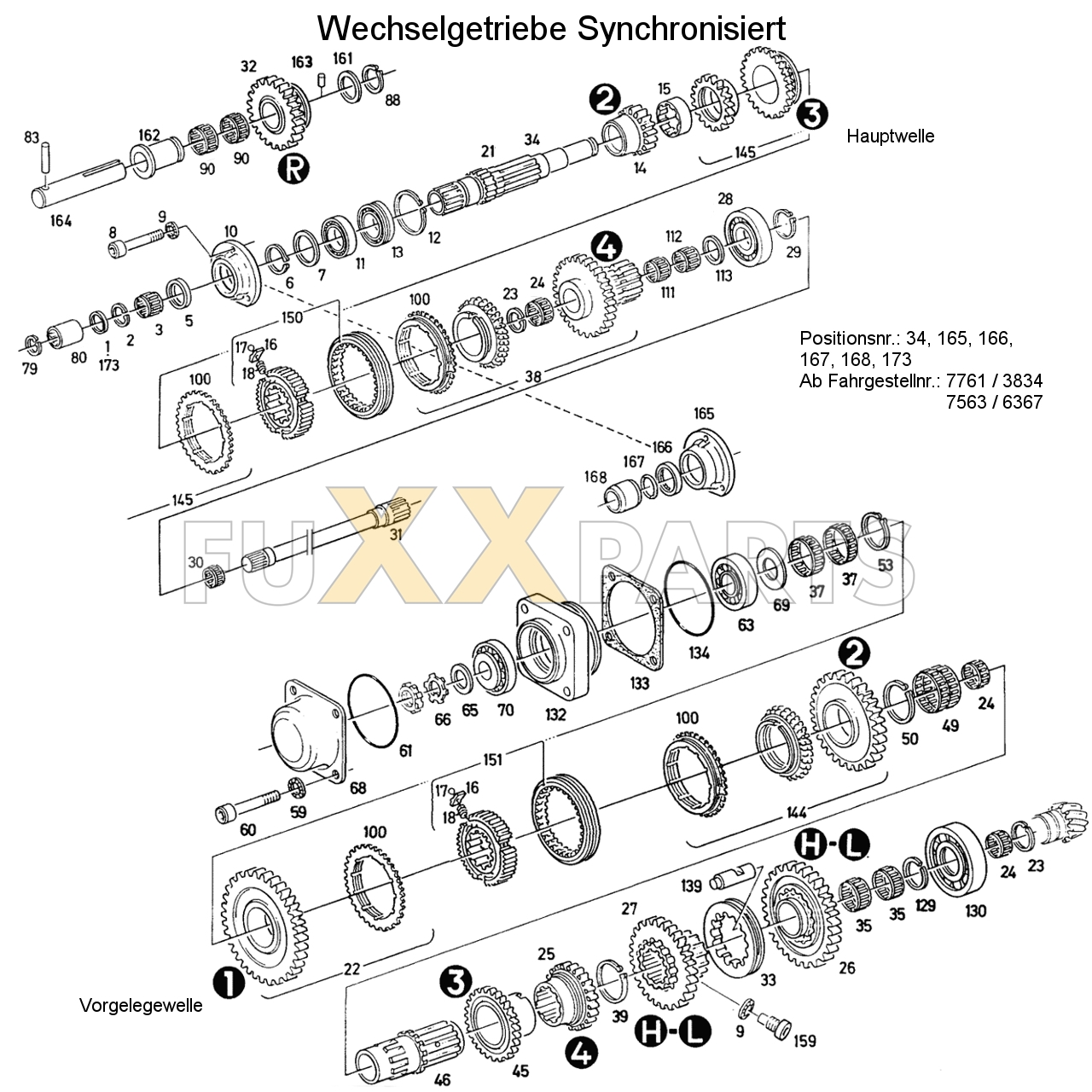 D 6207 Wechselgetriebe Synchronisiert