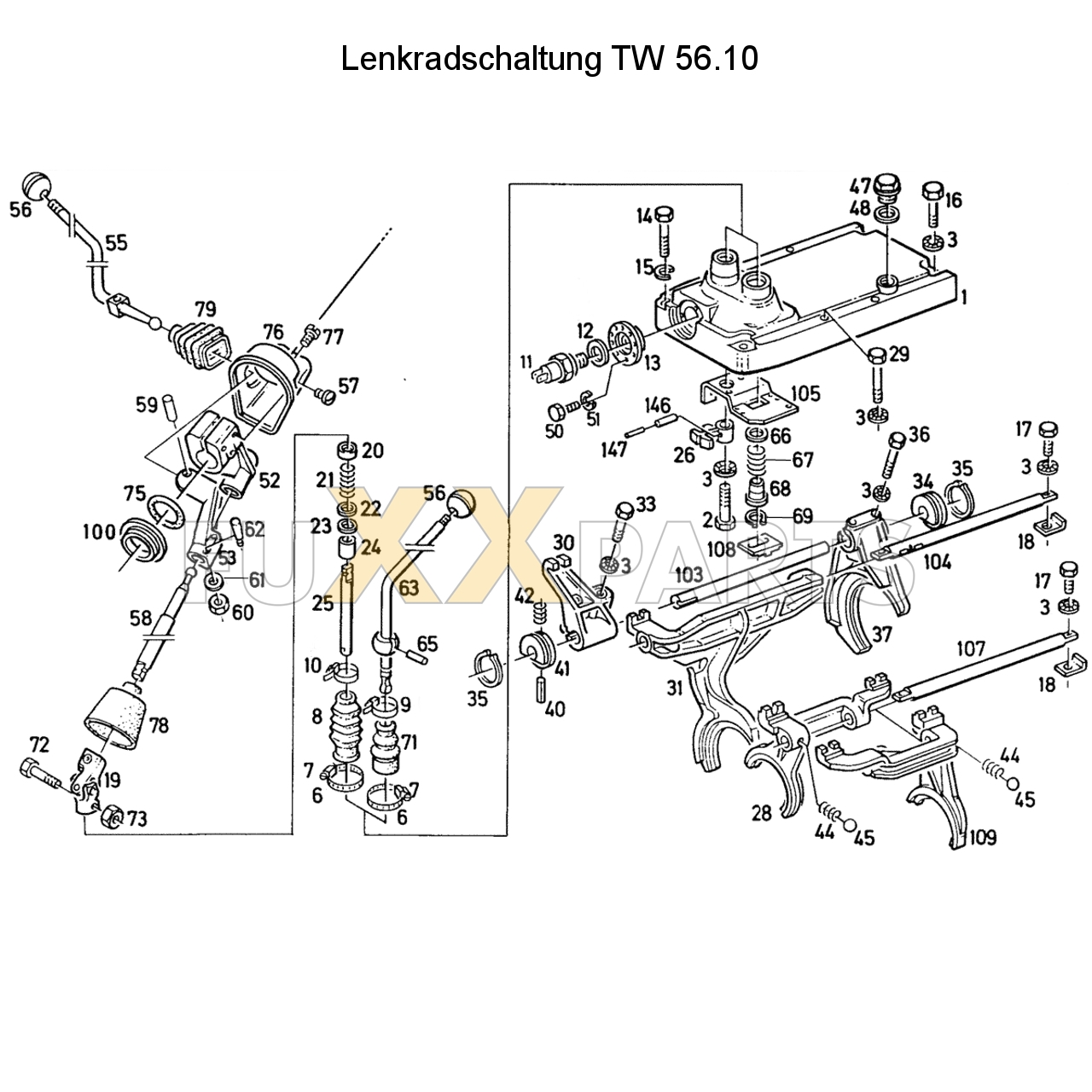 D 7207 Lenkradschaltung TW 56.10