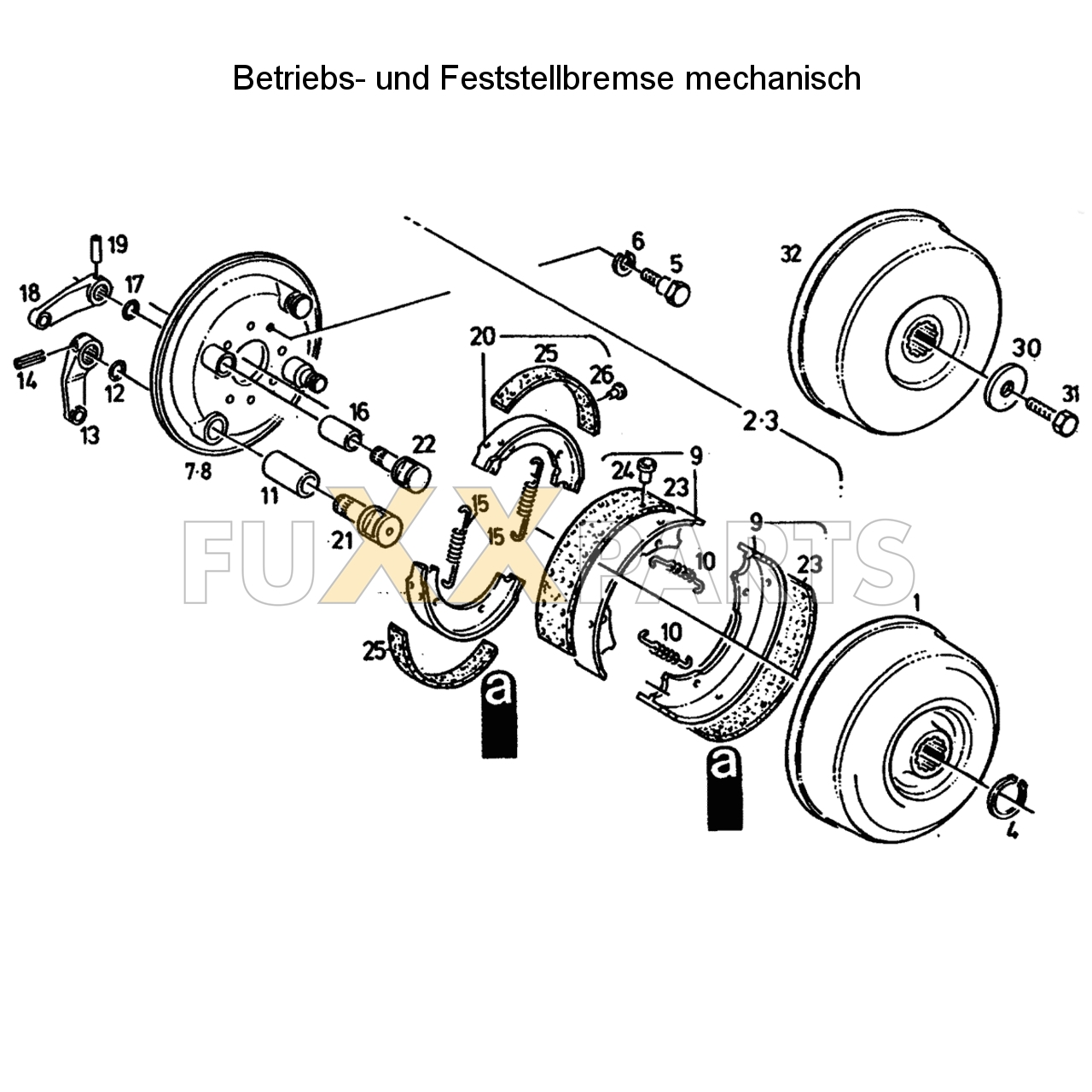 D 7807 Betriebs- und Feststellbremse mech.