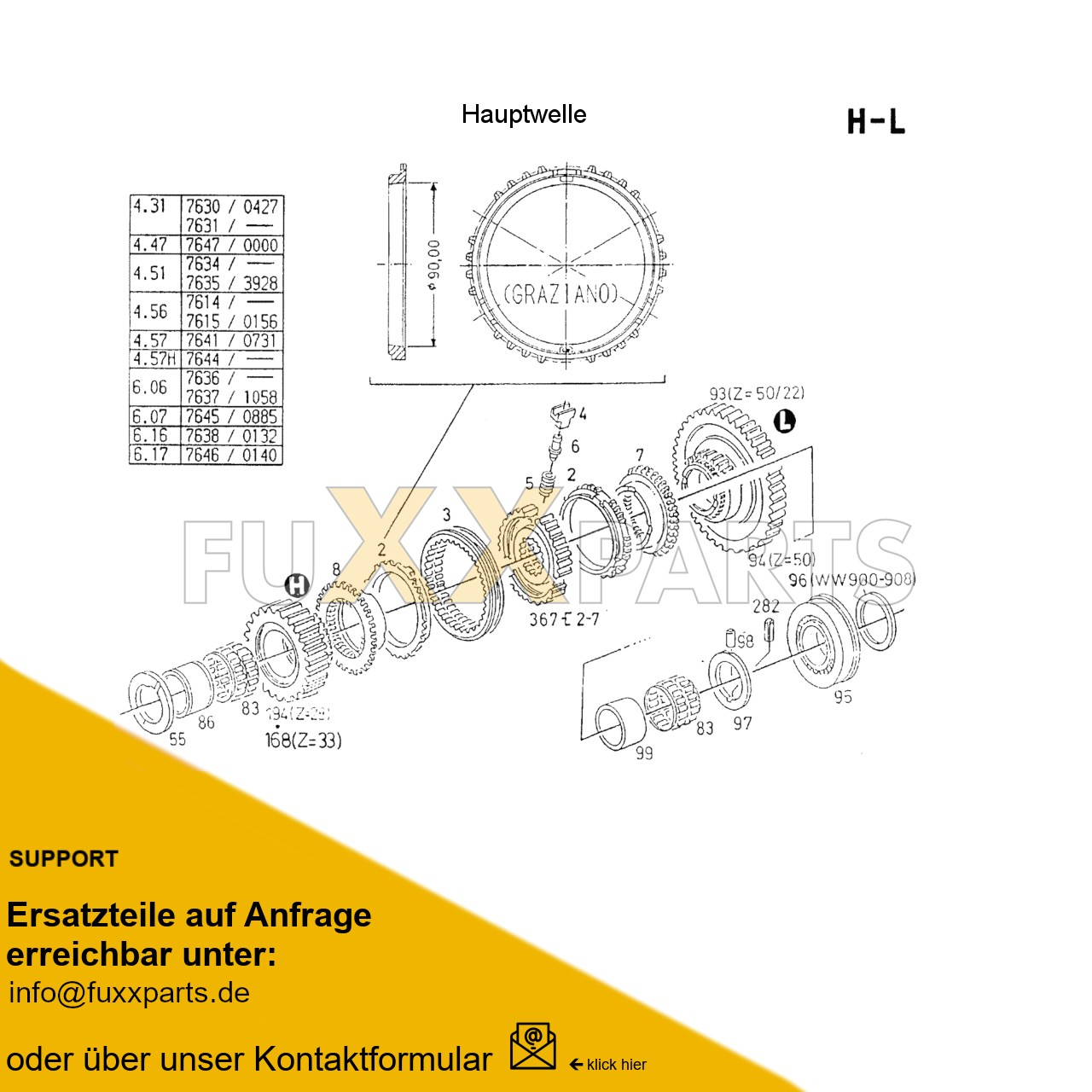 AgroXtra 4.57 Getriebewelle 6