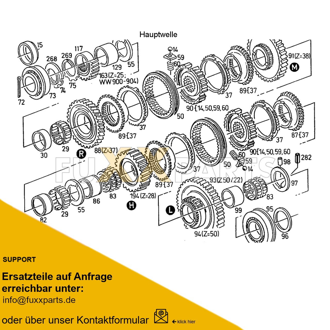 DX 4.70 Getriebewelle 3