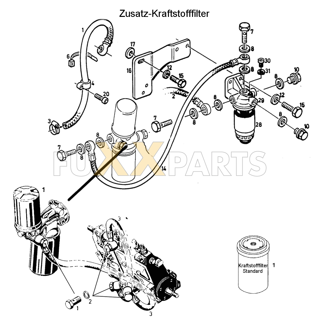 D 6007 C Zusatz-Kraftstofffilter