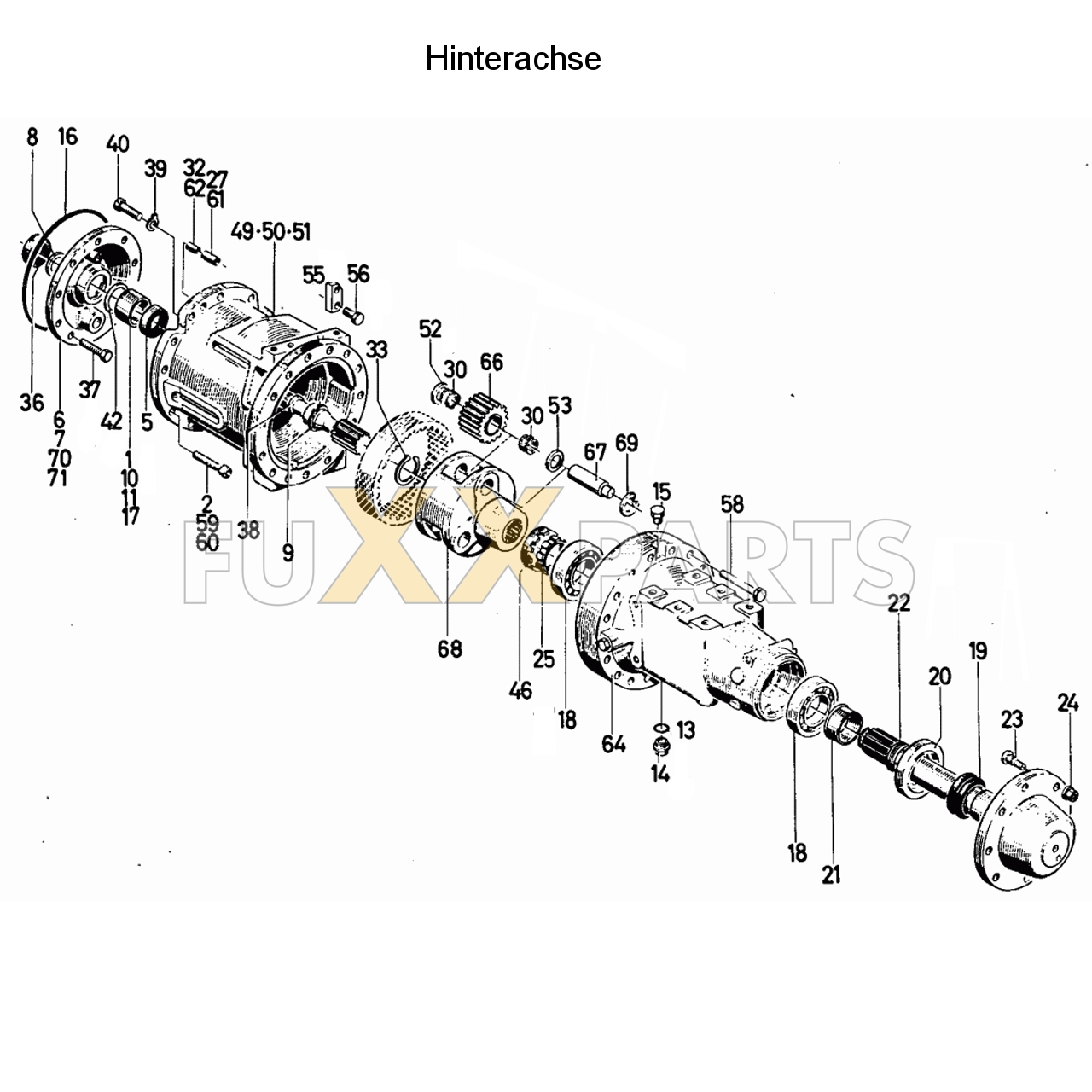 D 13006 Hinterachse