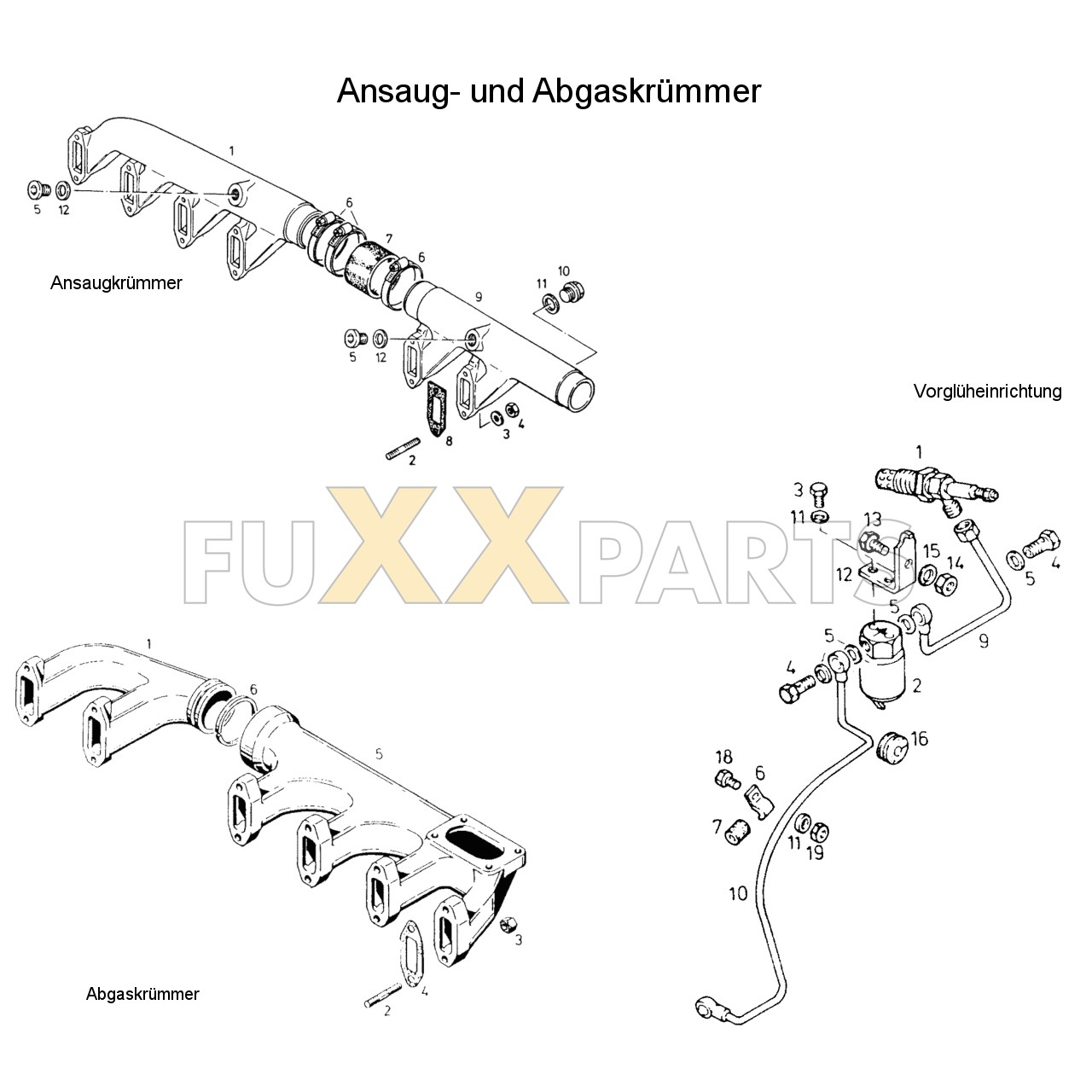 AgroPrima 6.06 Ansaug- und Abgaskrümmer