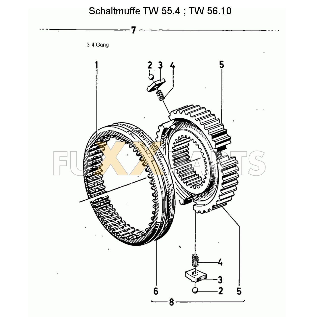 D 7206 Schaltmuffe