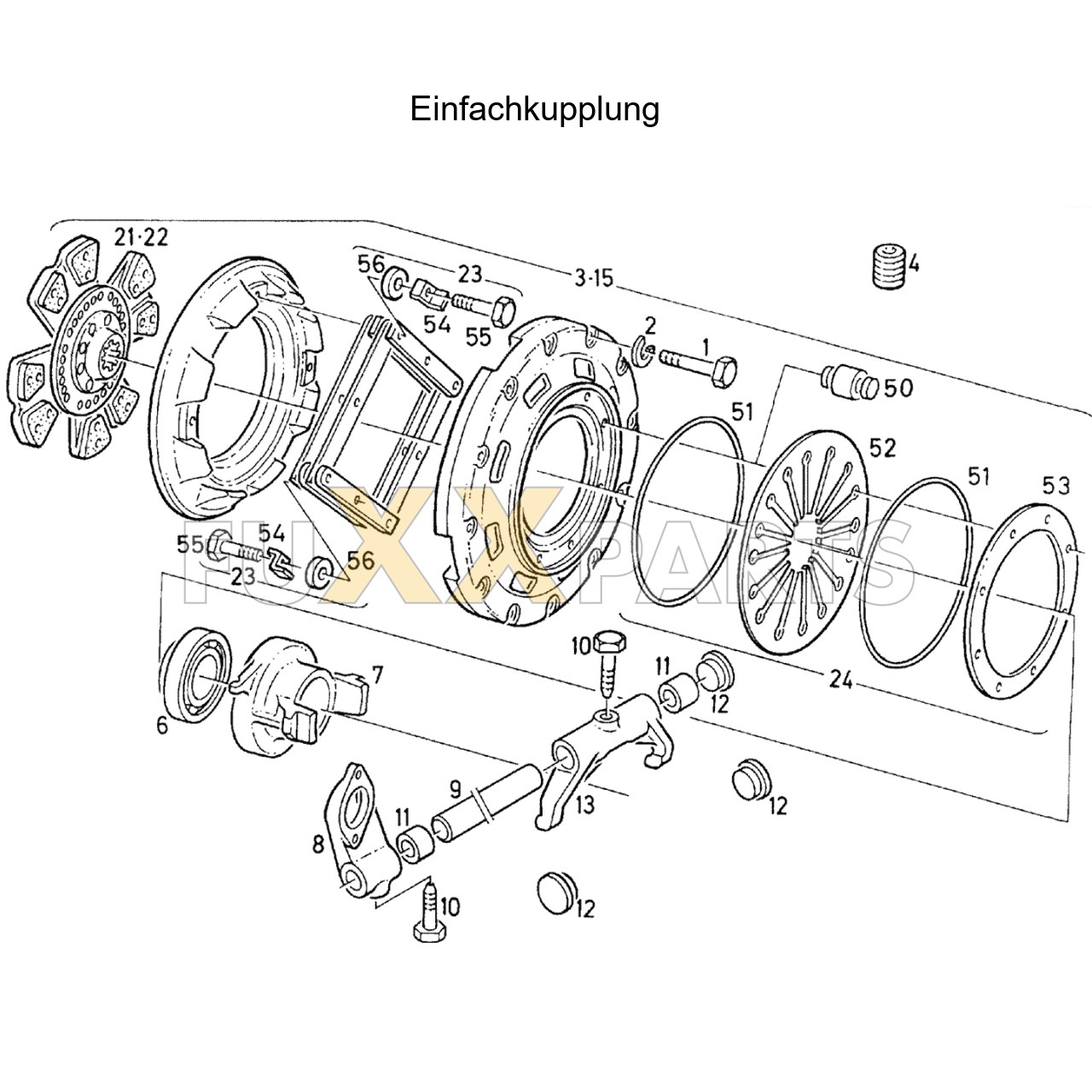 DX 140-76XX Einfachkupplung