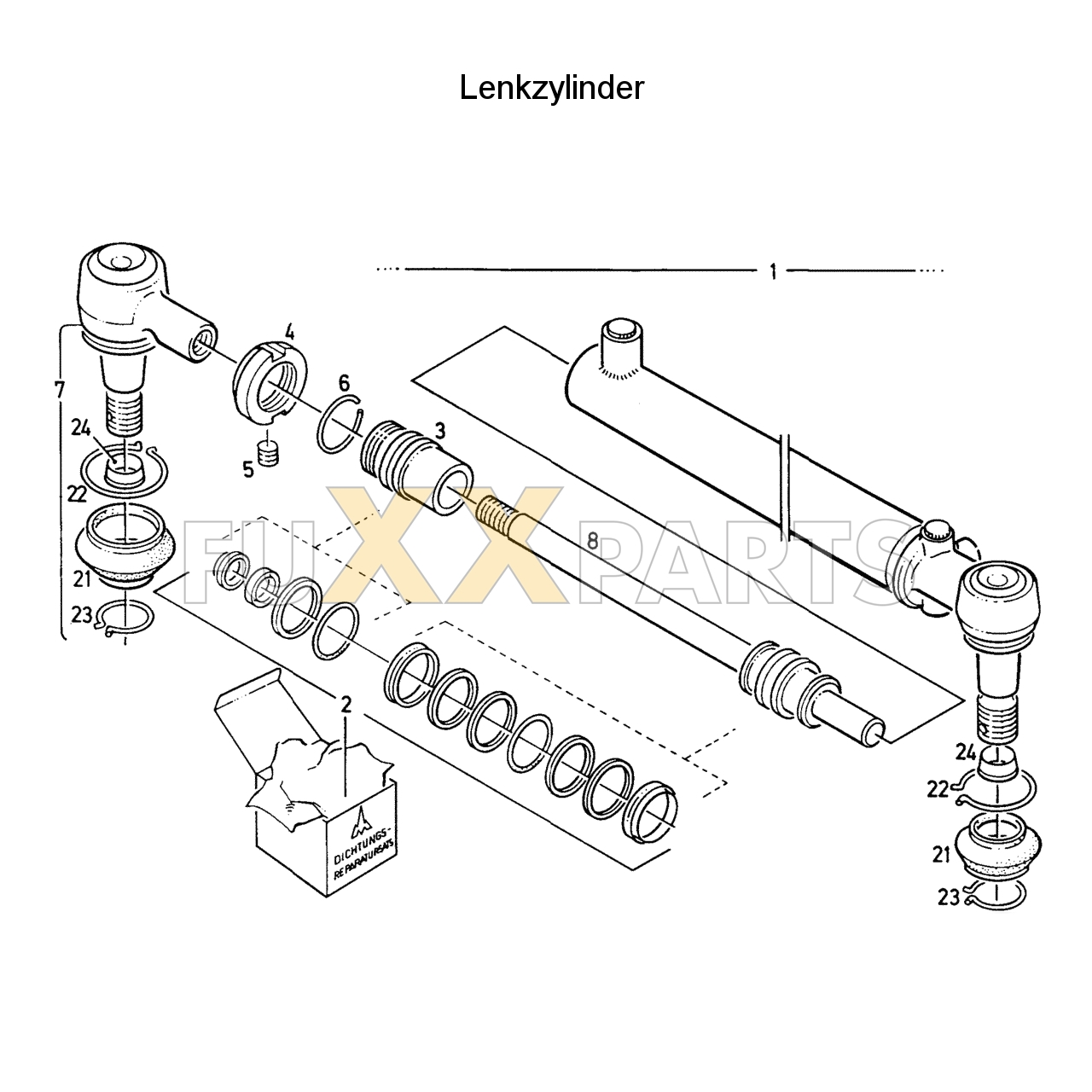 D 7207 Lenkzylinder