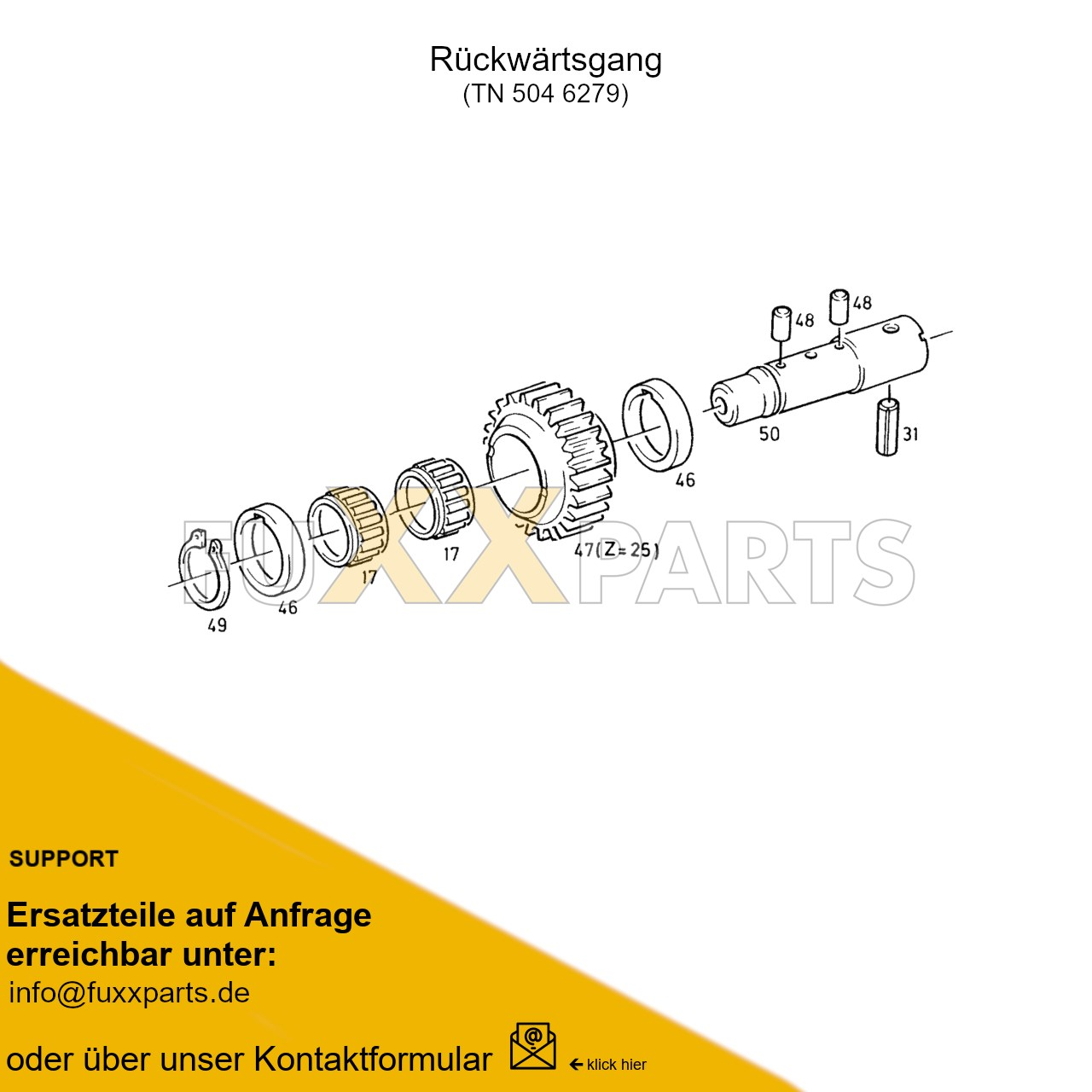 AgroXtra 4.07 Getriebewelle QuadroSplit 6