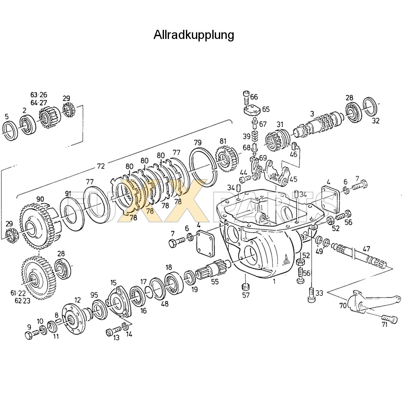 D 7807 C Allradkupplung