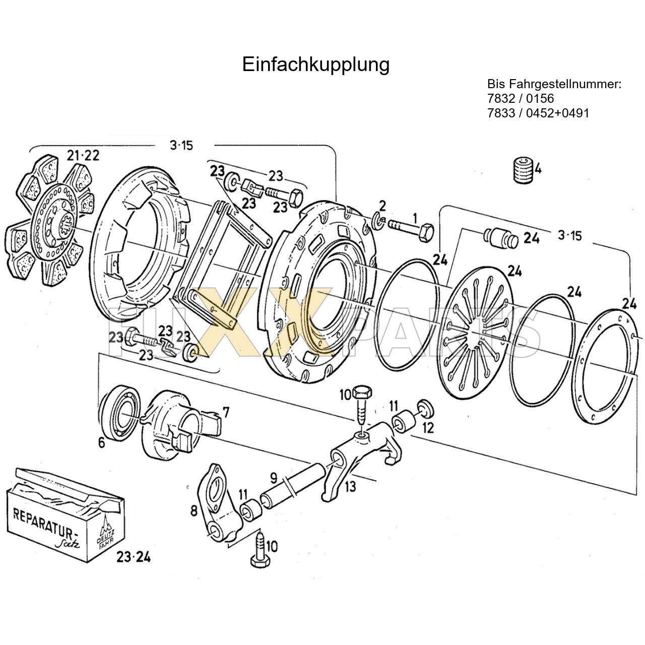 DX 145-78XX Einfachkupplung 1