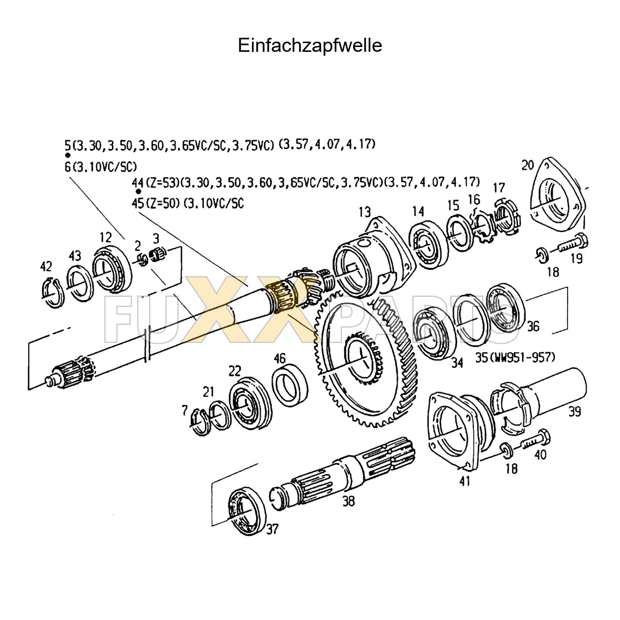 AgroXtra 4.17 Zapfwelle Einfach.