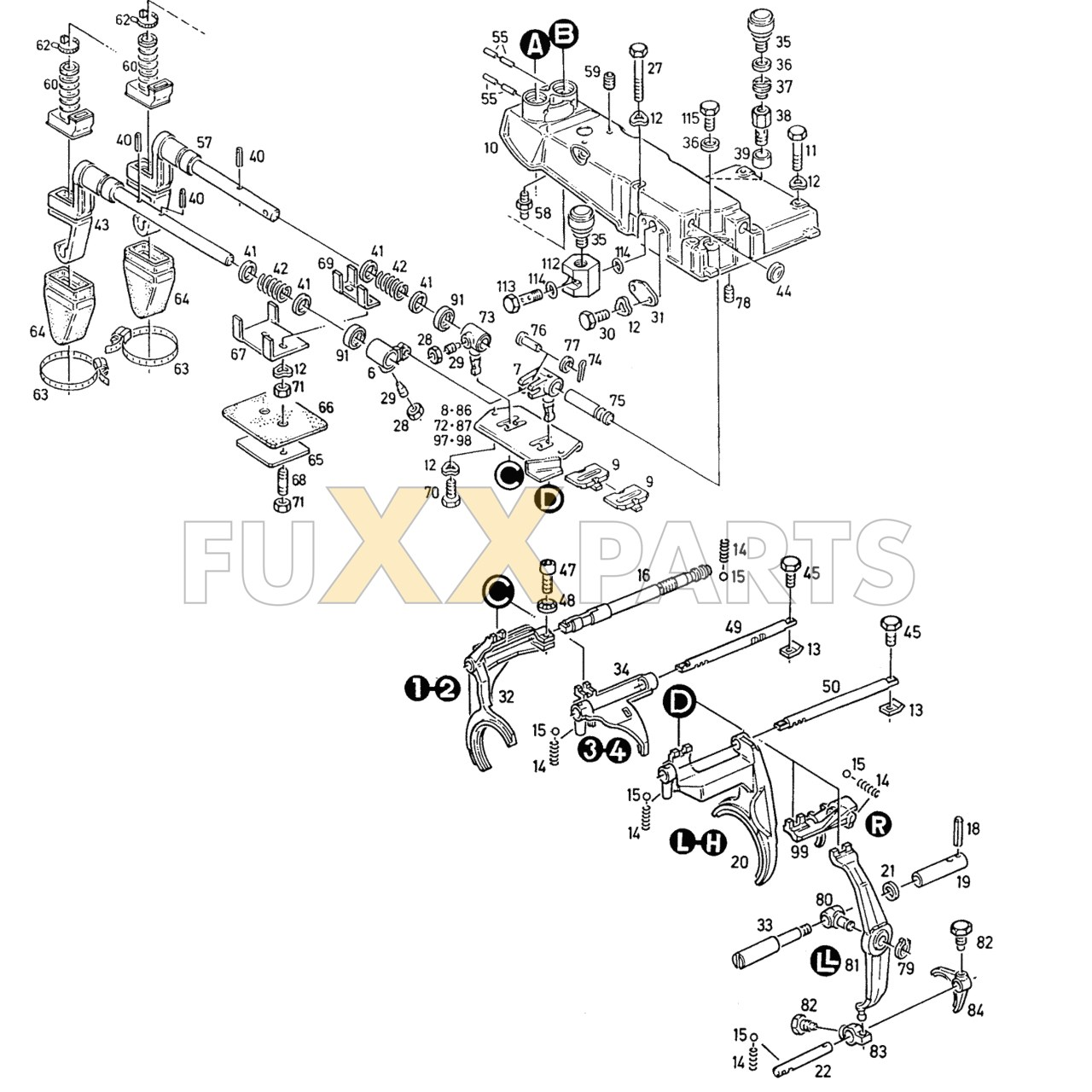 AgroXtra 3.57 Schaltgestänge Seitensch. 2