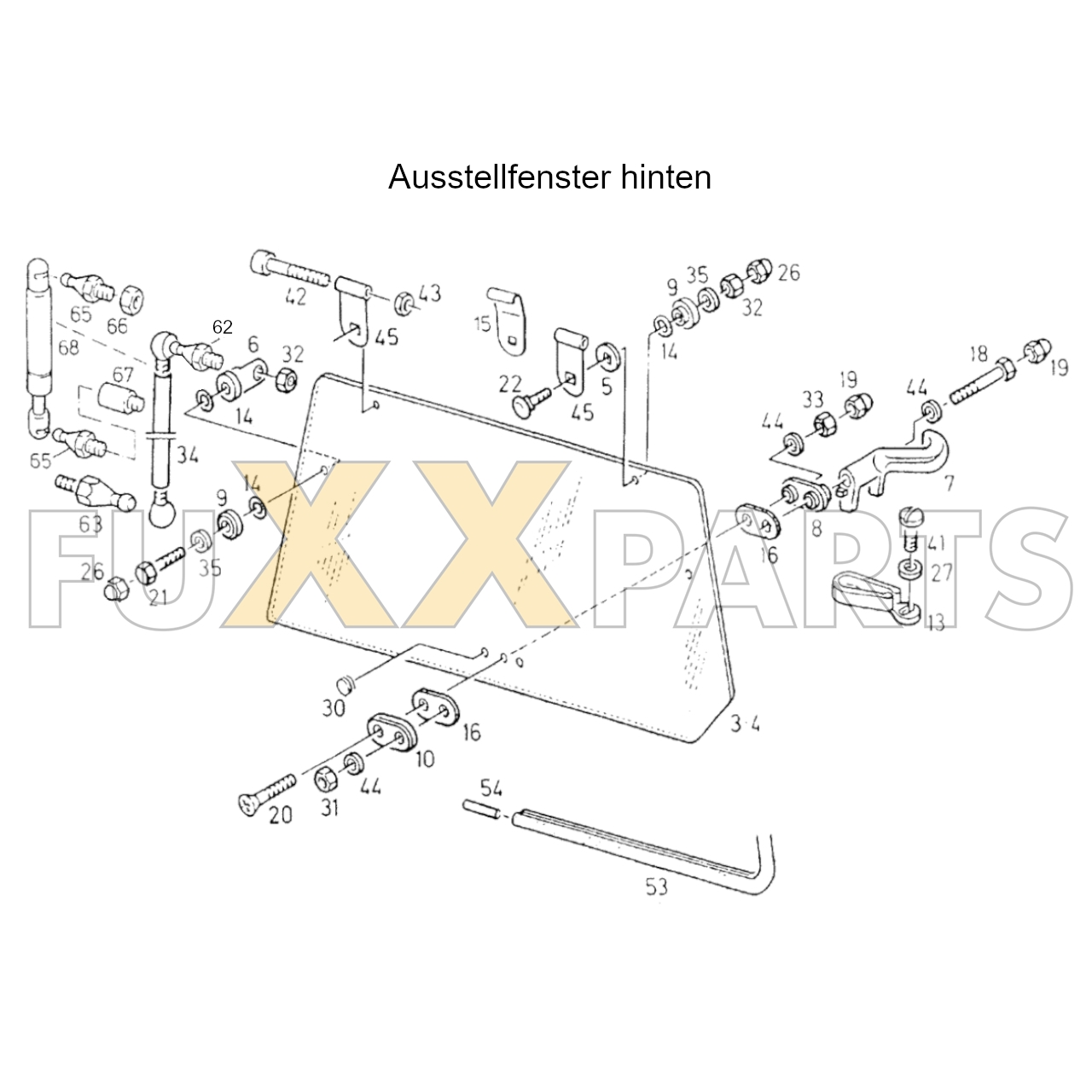 DX 3.60SC Ausstellfenster hinten