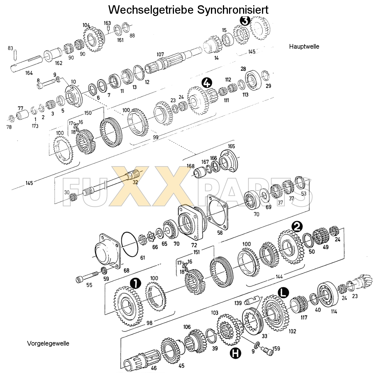 D 4507 Wechselgetriebe Synchronisiert