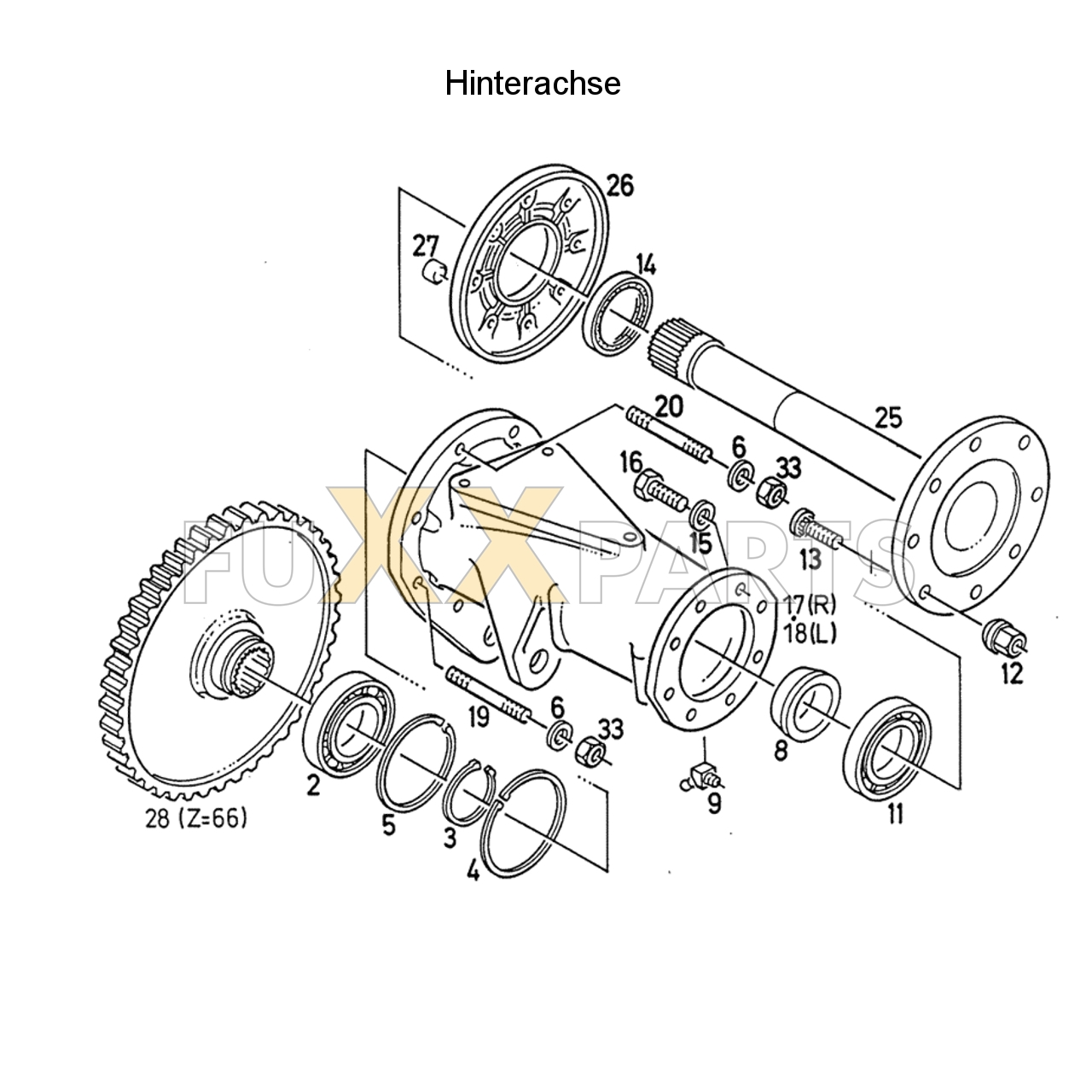 D 6807 C Hinterachse