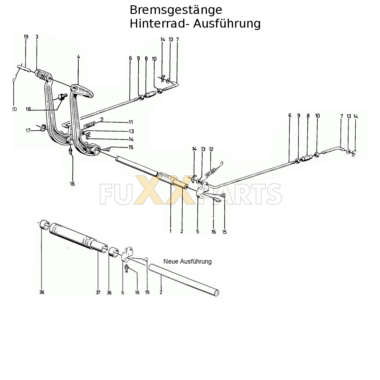 D 5206 Bremsgestänge