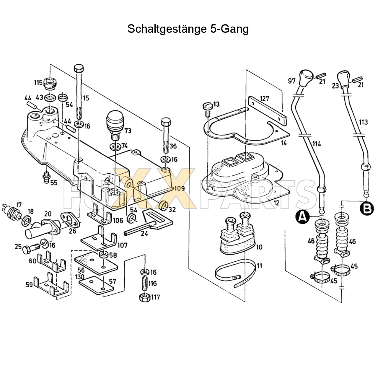 D 4807 C Schaltgestänge 5-Gang 1