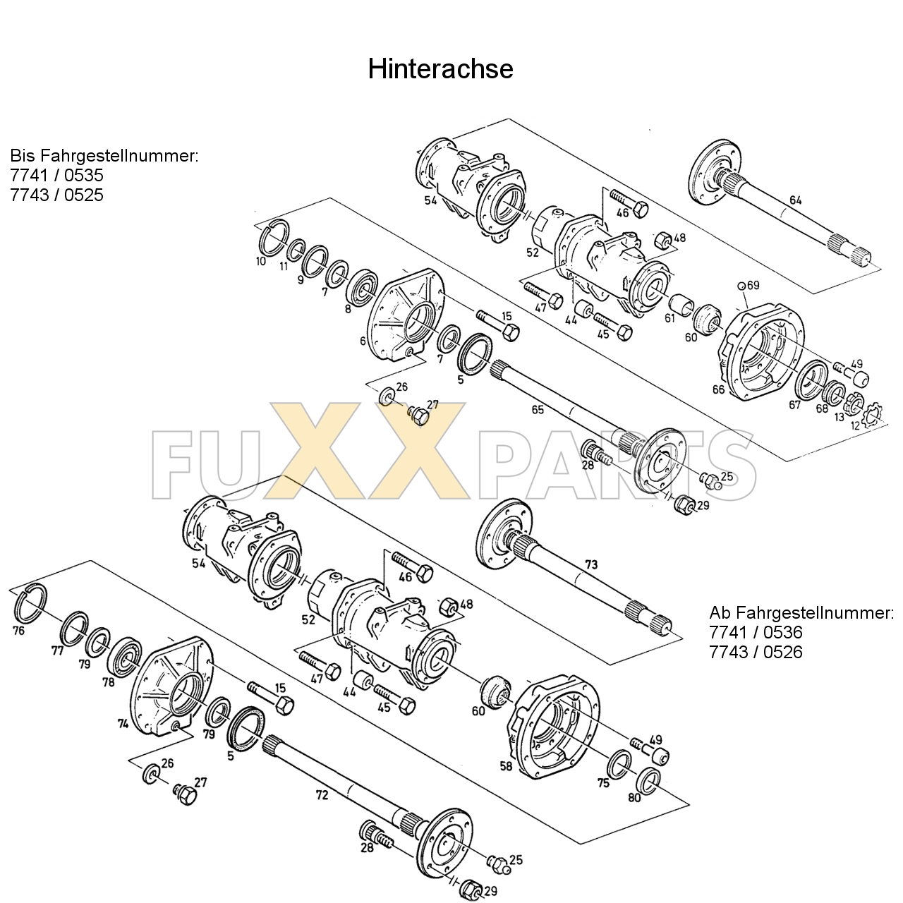 D 6507 C Hinterachse