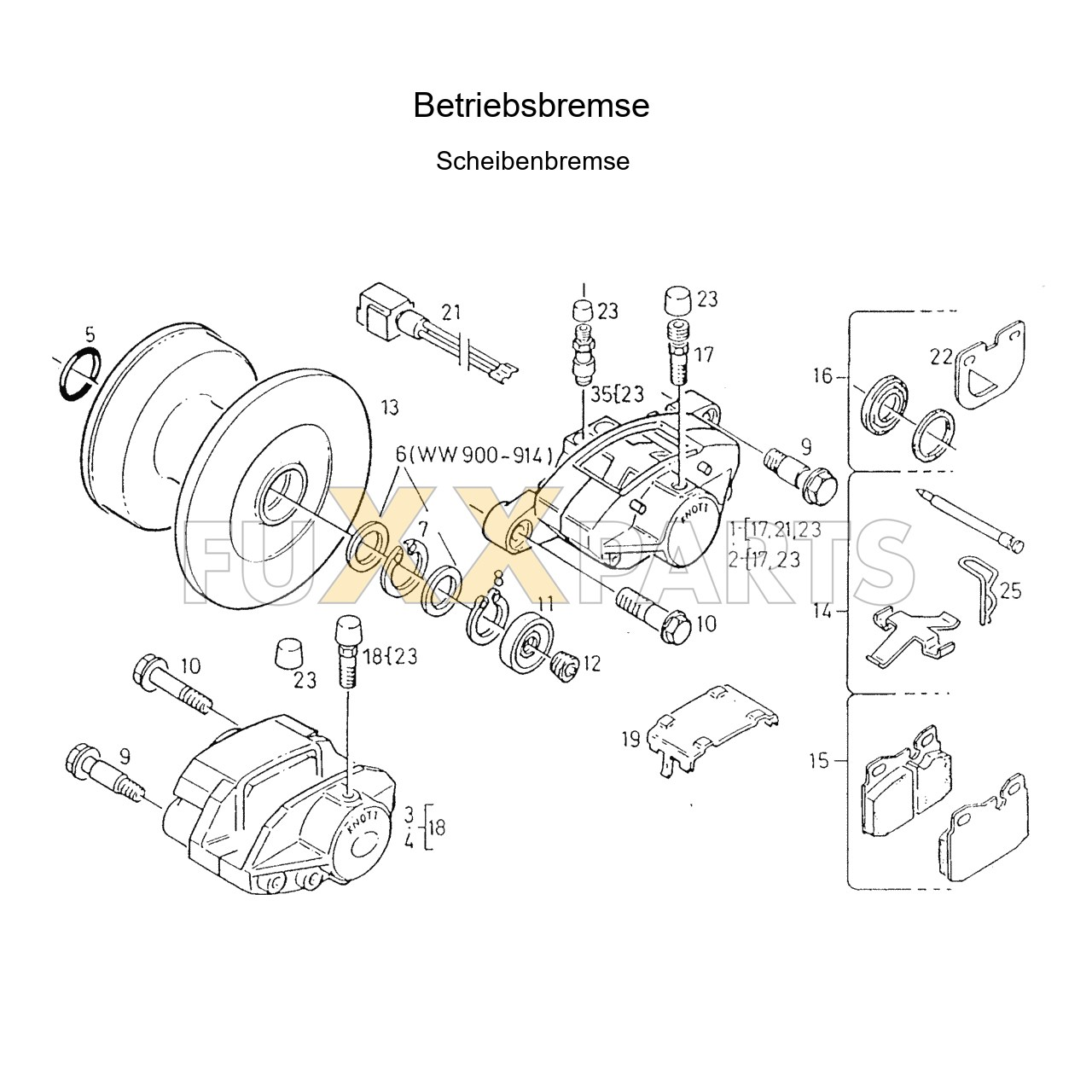 AgroPrima 4.51 Betriebsbremse Scheibe