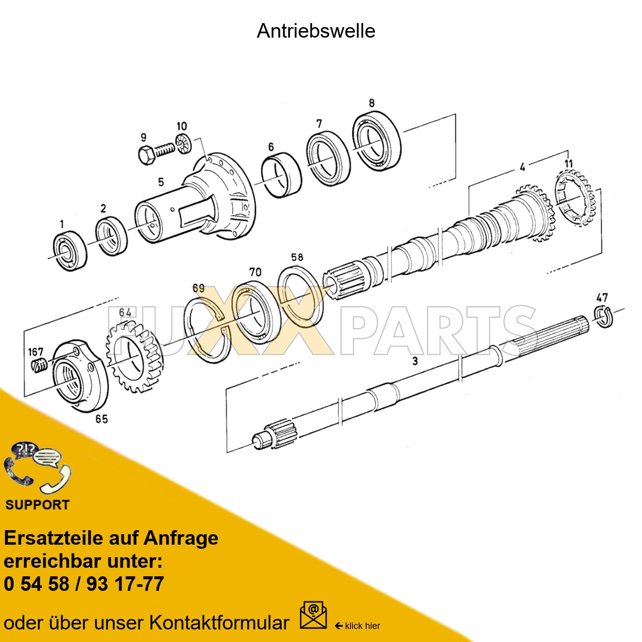 DX 85-78XX Getriebewelle 1